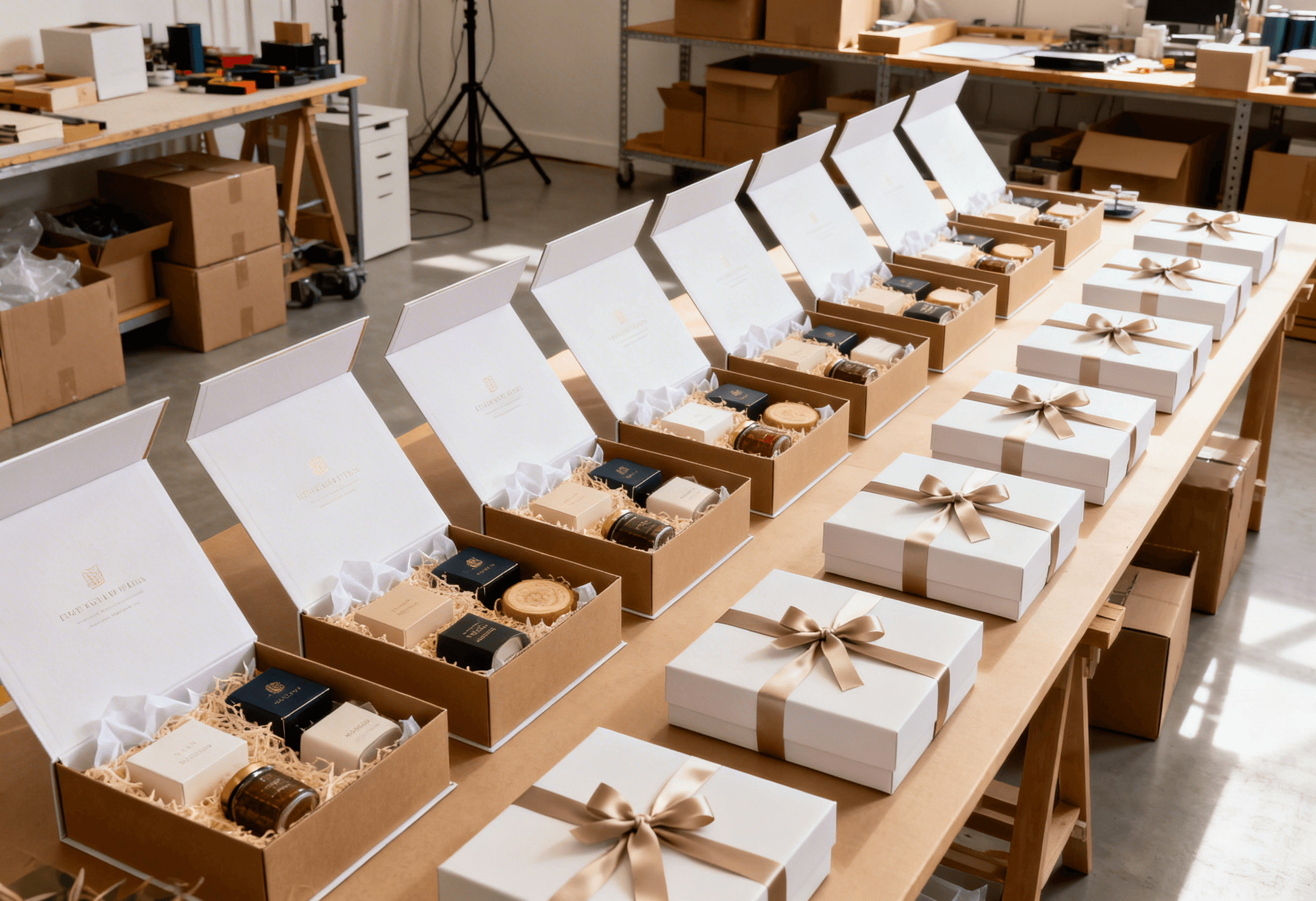 Gift boxes ready for delivery